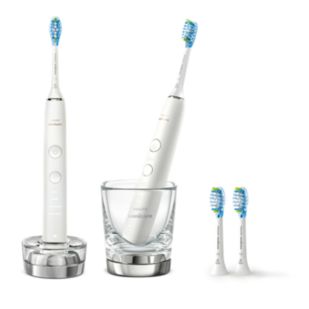 DiamondClean 9000 2x Elektrische Schallzahnbürsten + 4 C3 Bürstenköpfe