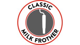Klassischer Milchaufschäumer für leckeren Cappuccino