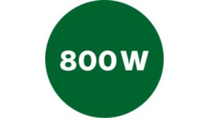Motor puternic de 800 W, dar eficient din punct de vedere energetic.