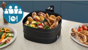 Prepare a full meal with more space for more food