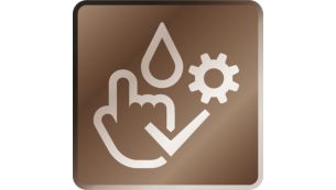 Questa funzione pulisce il beccuccio per il latte con acqua calda