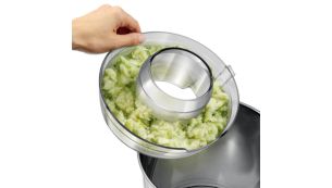Comprobación fácil de la pulpa con depósito de pulpa transparente