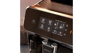 Einfache Auswahl des Kaffees über intuitives Touchdisplay