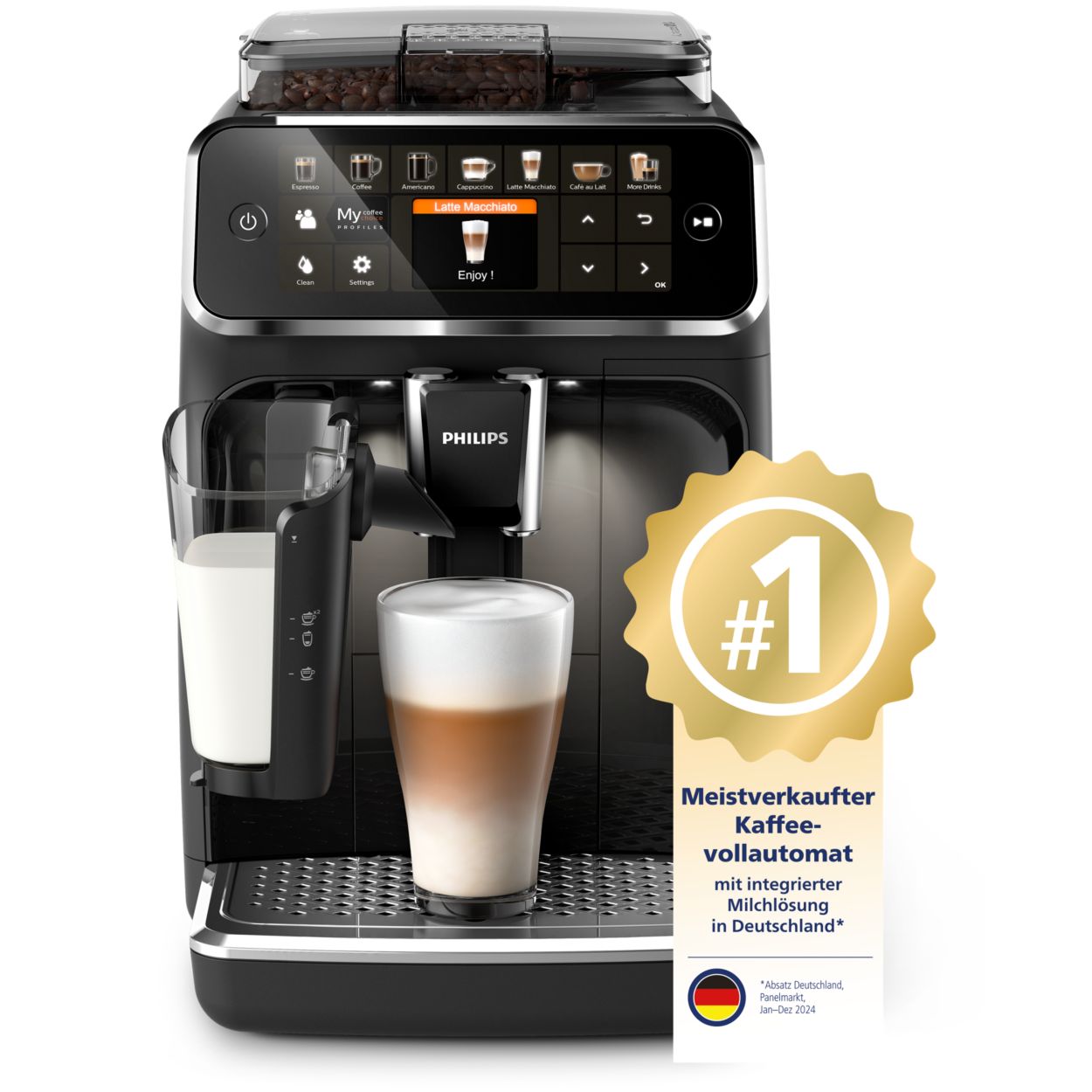 12 Kaffeespezialitäten aus frischen Bohnen, leicht gemacht